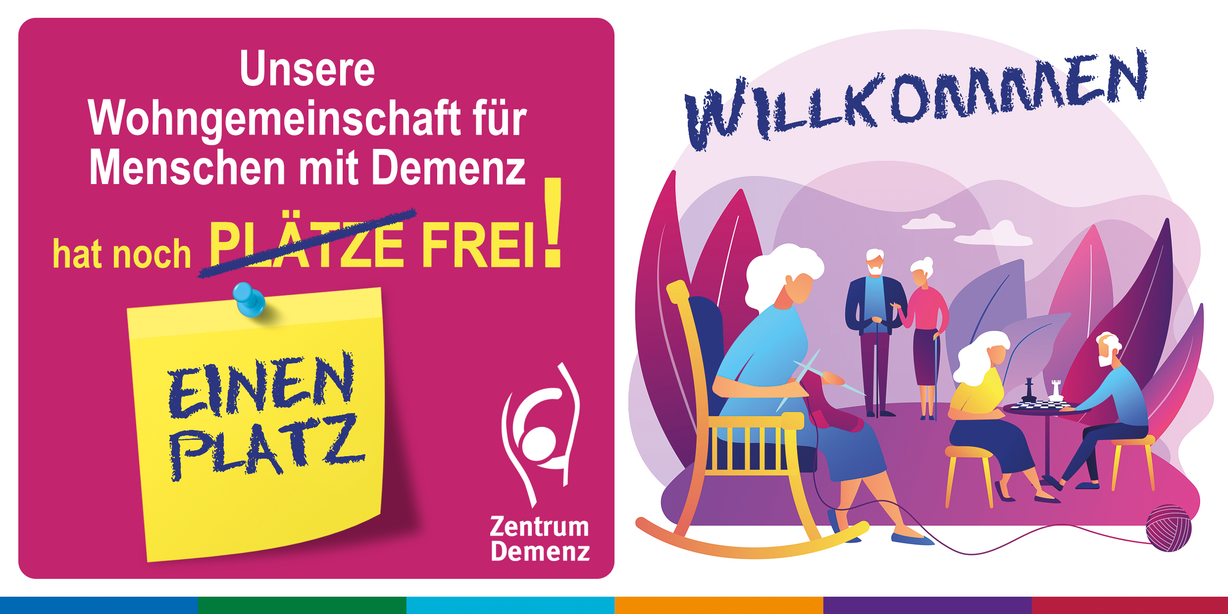 Zimmer fei in der Demenz-WG